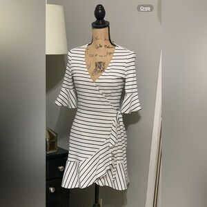 Free People Wrap Striped Wrap Dress